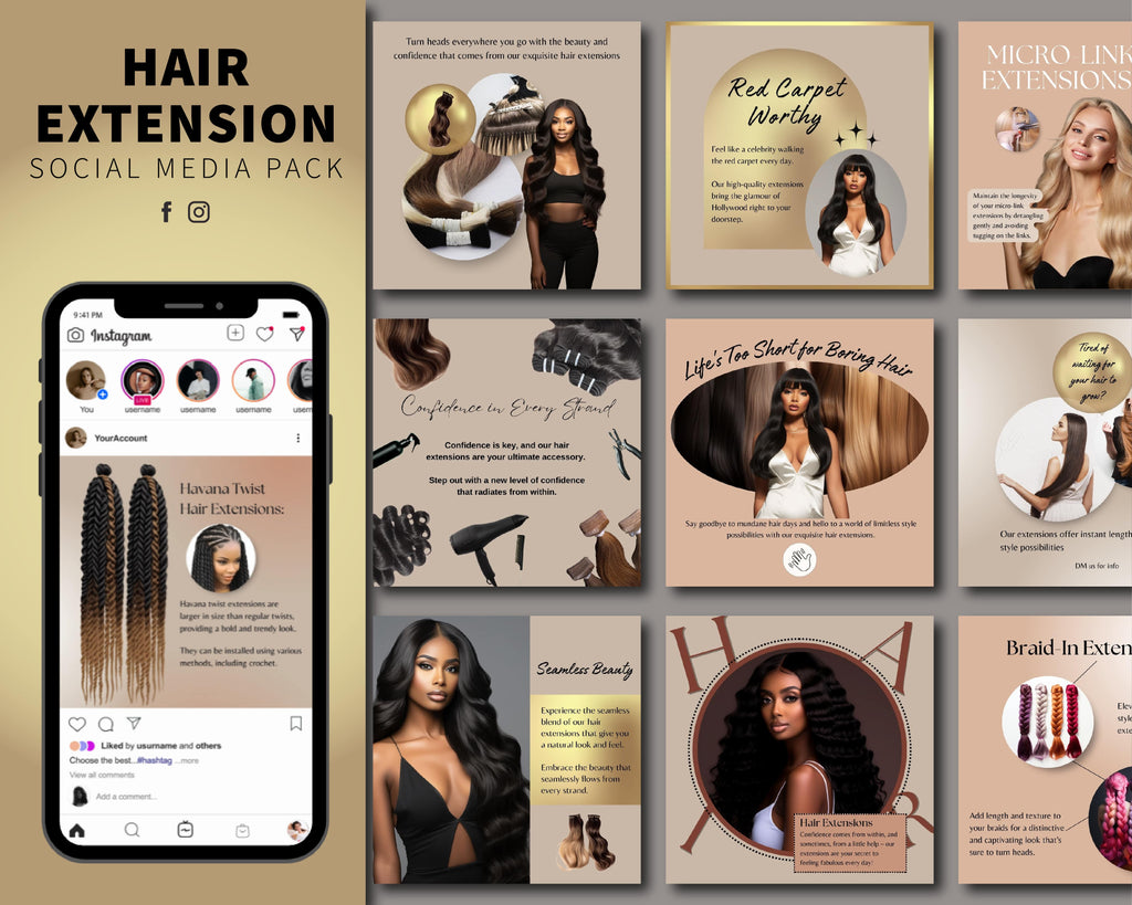 HAIR EXTENSION Pack