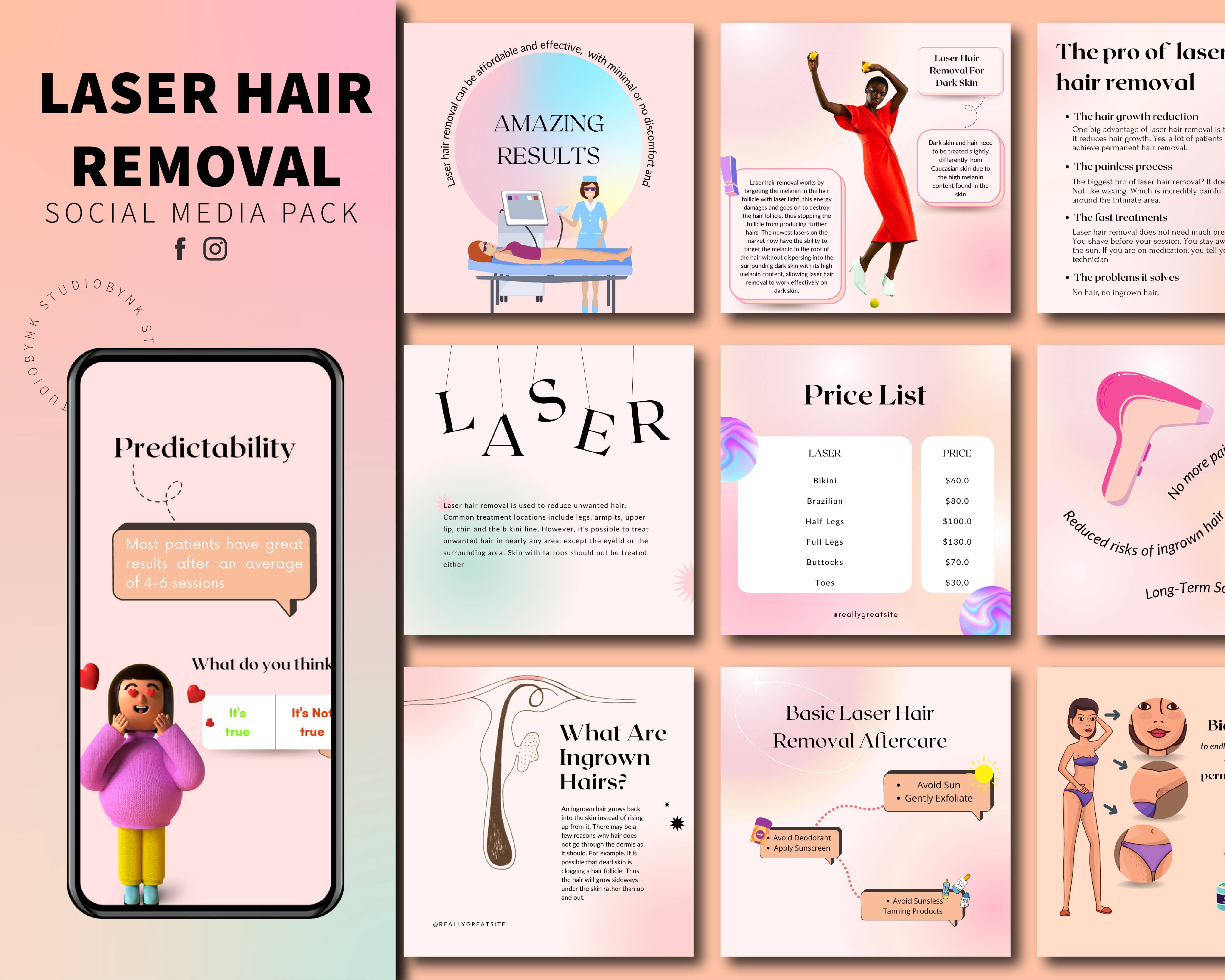 LASER HAIR REMOVAL PACK