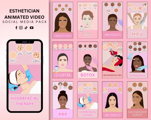 ESTHETICIAN Animated Video Template – ESTHETICIANSPACE